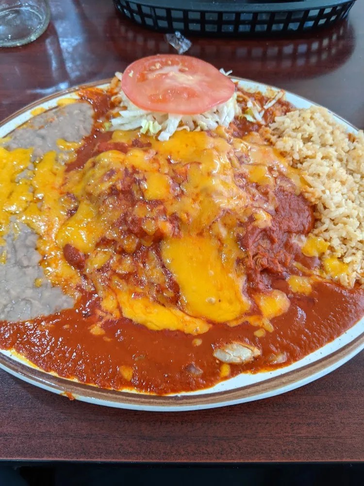 Chicken Enchiladas with Red Chile