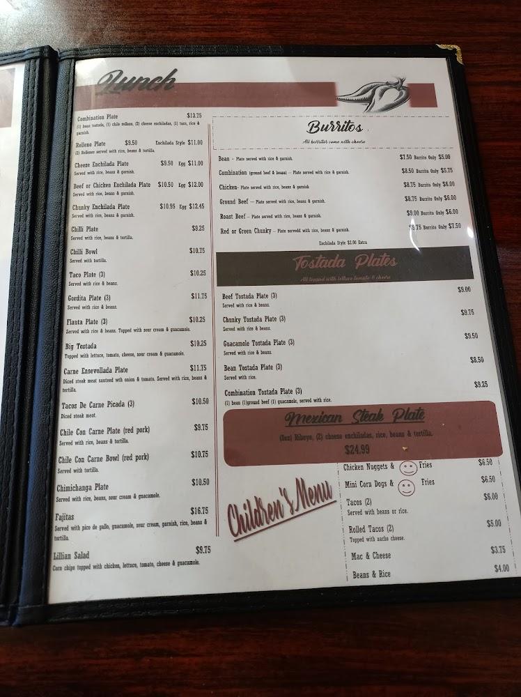 La Familia Mexican Restaurant Menu image 3