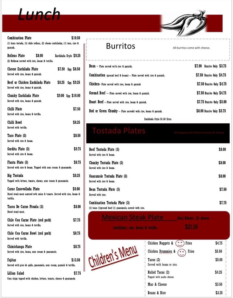 La Familia Mexican Restaurant Menu image 4